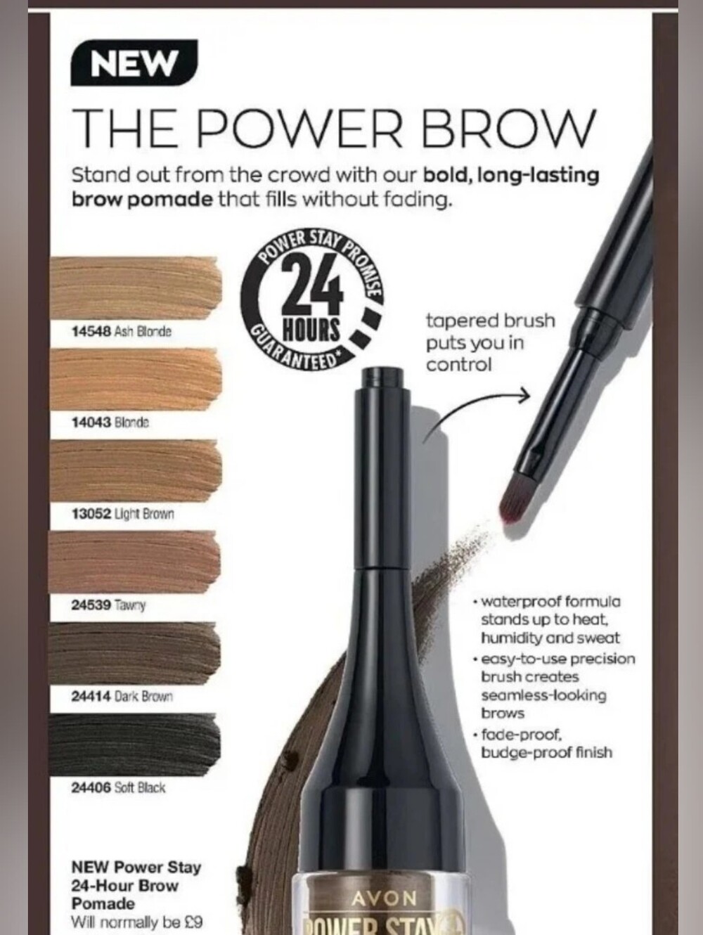 Avon Power Stay Brow Pomade - Brown - Picture 3 of 5